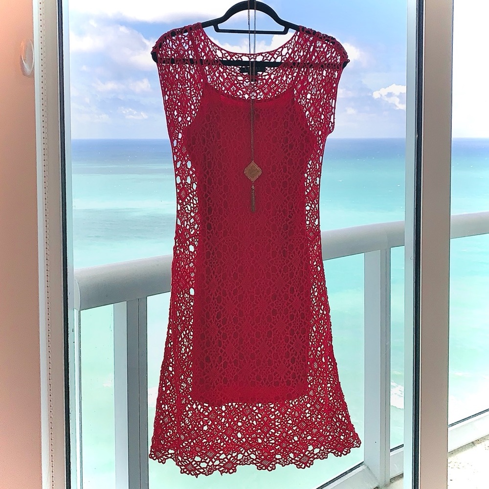 Knitted Beach Coverup Dress, Ralph Lauren